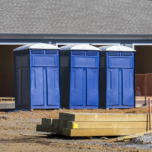 how often are the portable toilets cleaned and serviced during a rental period in Eden